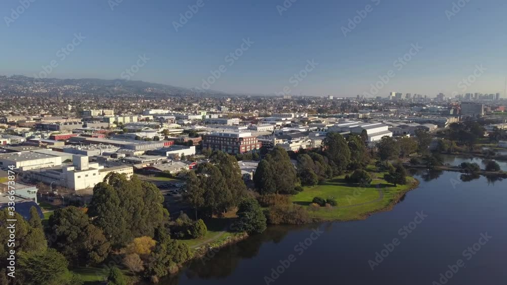 Aerial drone shot over Berkeley, San Francisco. Orbit Aerial drone shot over Berkeley, San Francisco. Orbit