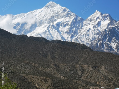 Mountainous landscapes, Mustang Valley Nepal Himalaya Asia © Ferencz Teglas