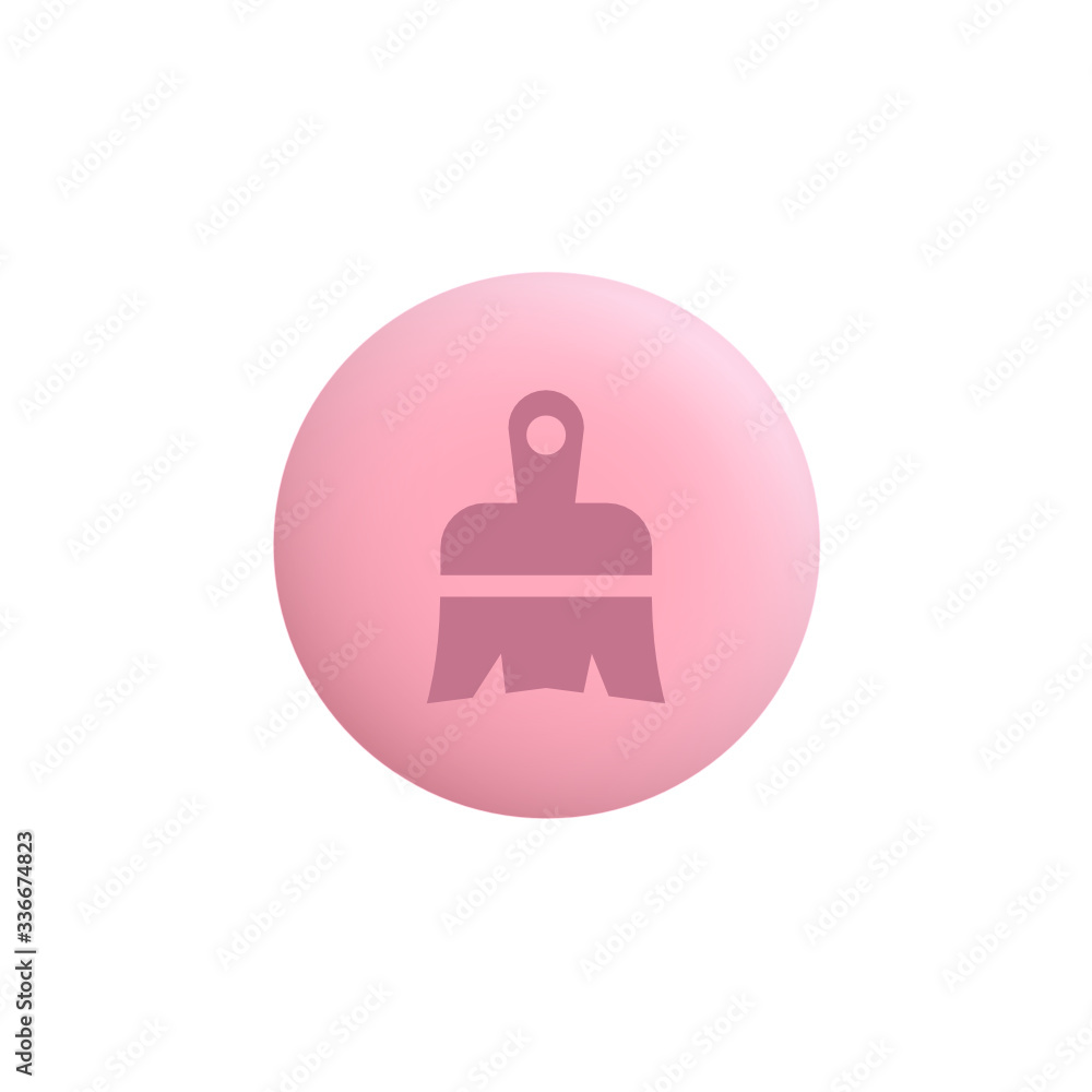 Brush - Modern App Button Brush - Modern App Button