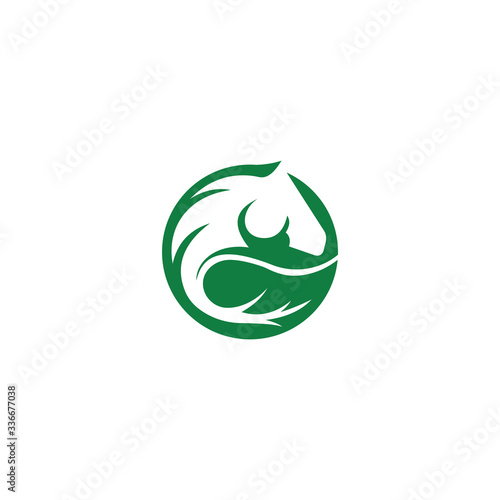 Animal horse logo vector design templateS