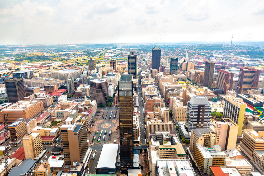 Fototapeta premium Johannesburg city , South Africa.