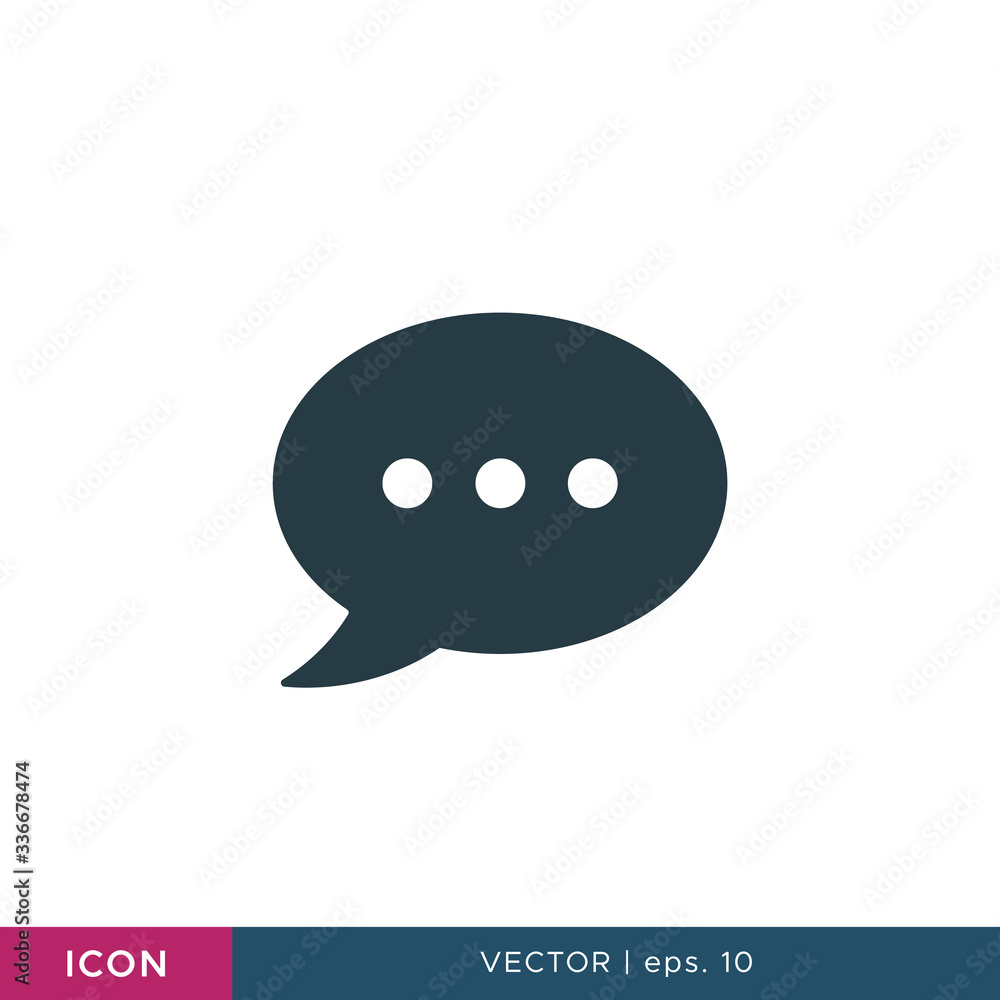 Speech bubble icon vector design template Speech bubble icon vector design template