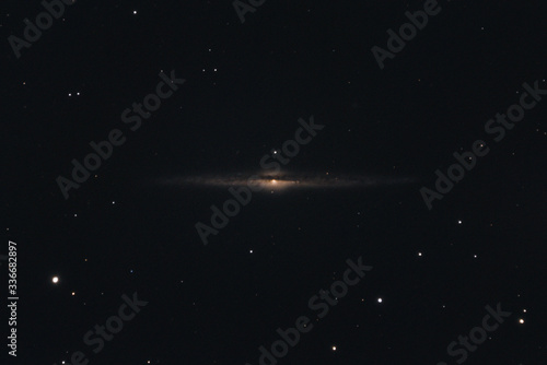 The Needle Galaxy NGC 4565 in the constellation Coma Berenices photographed with a Maksutov telescope from Mannheim in Germany. photo