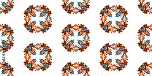 Drapery curves pagan tripe seamless pattern. Indian old surface background. Vector ornament