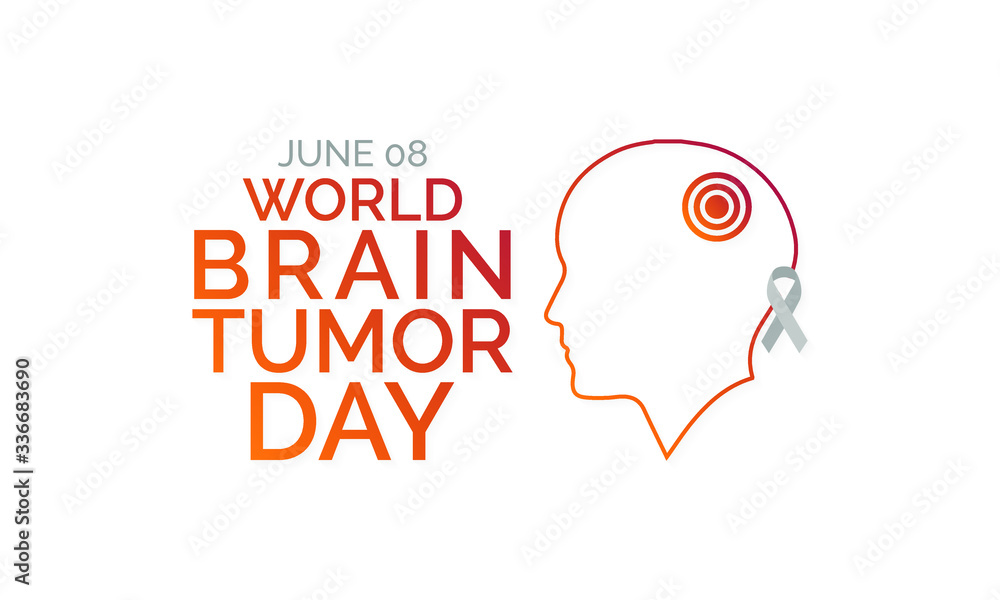 Vector illustration on the theme of World Brain Tumor day observed each year in the month of June on 08th Vector illustration on the theme of World Brain Tumor day observed each year in the month of June on 08th