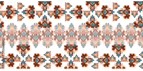 Drapery curves pagan tripe seamless pattern. Indian old surface background. Vector ornament