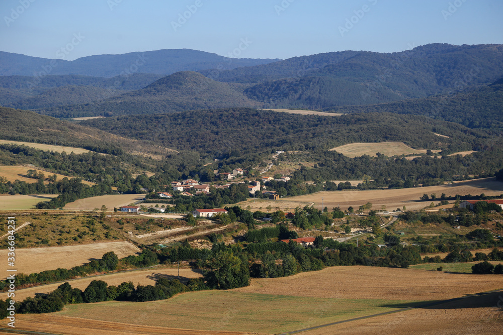 Calm mountain landscape made in warm and bright colors. Calm mountain landscape made in warm and bright colors.