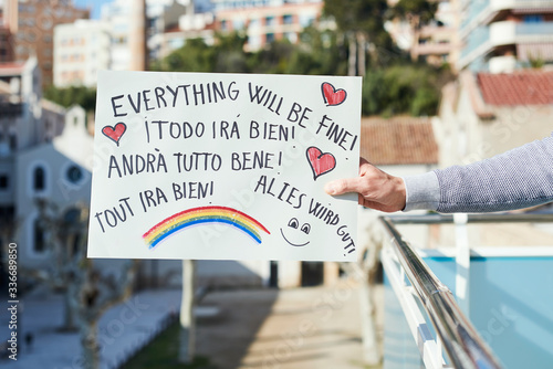 Vászonkép everything will be fine in different languages