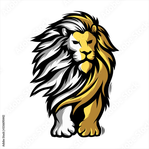 Lion mascot vector