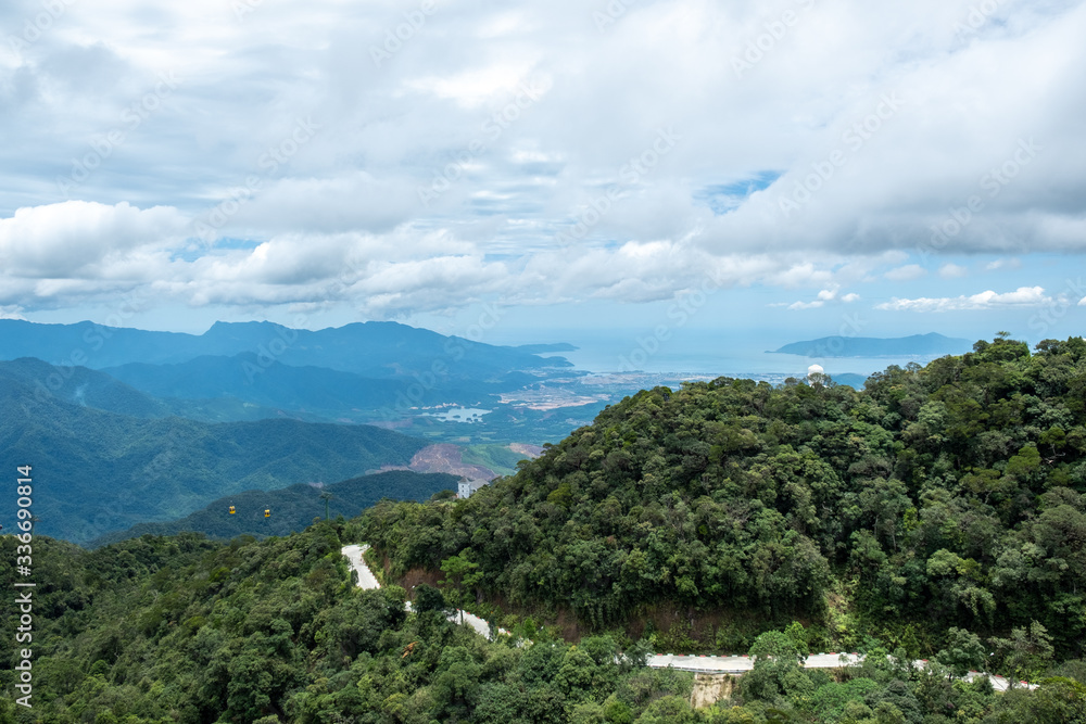 View of the valley from Ba Na Hills mountain
