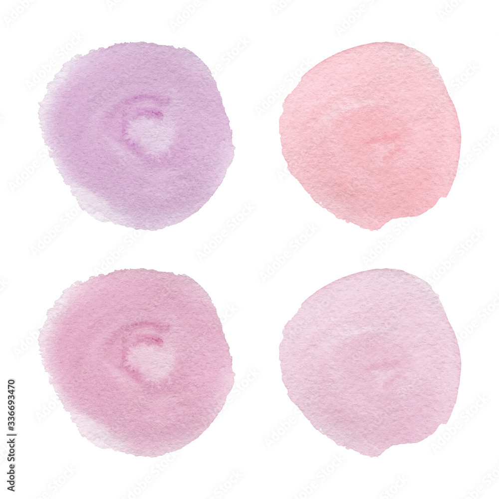 Pink Watercolor Texture Inside A Round Sticker With A Drop Shadow And  Pastel Background. Use For Labels, Speech, Sale Tags. Royalty Free SVG,  Cliparts, Vectors, and Stock Illustration. Image 60458690.