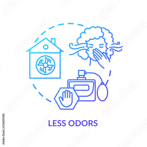 Less odors concept icon. Winetasting advice, degustation tips idea thin line illustration. Attending wine tasting event without perfume. Vector isolated outline RGB color drawing