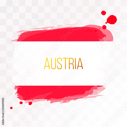 Photography vector image of a flag on an isolated background