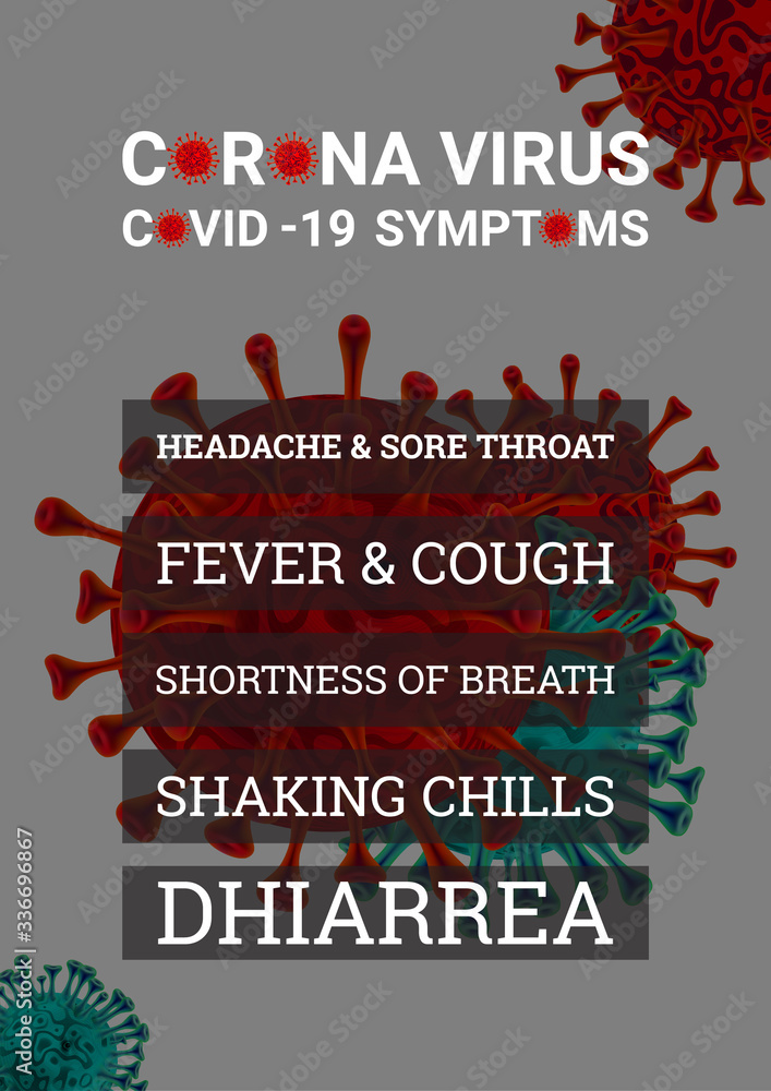 2019nCoV Coronavirus Symptoms, Prevention Illustration. Sick Man