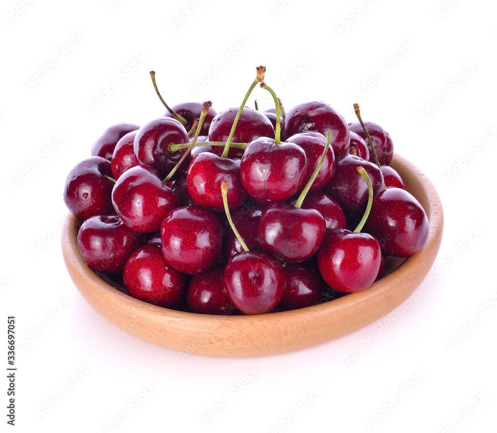 Cherry berry isolated on white background. Cherry berry isolated on white background.
