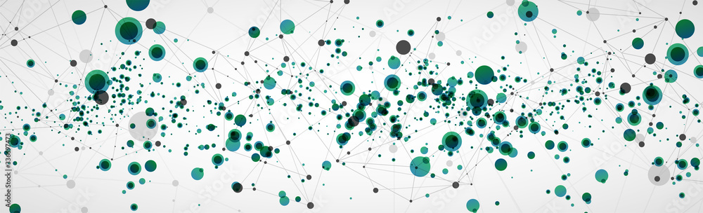 Template for science and technology presentation with connecting dots and lines. Plexus style background. Global network connection. Template for science and technology presentation with connecting dots and lines. Plexus style background. Global network connection.
