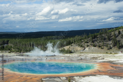 Grand Prismatic Spring of the Yellowstone National Park