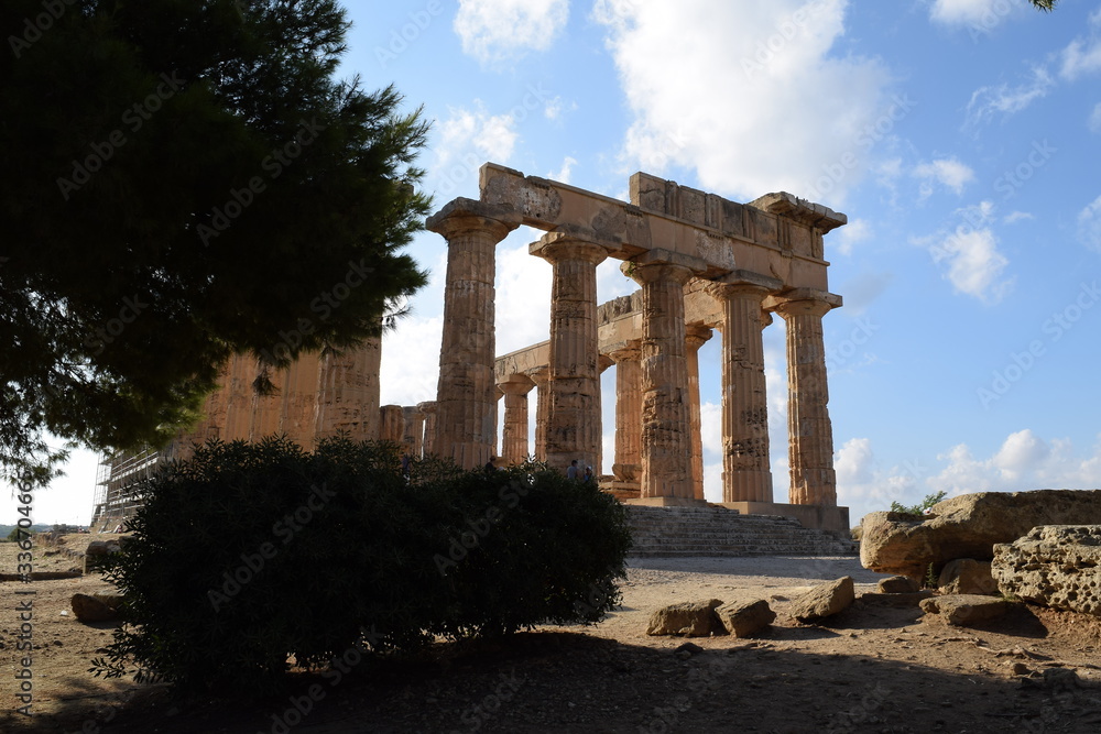 ruins of ancient temple in sicily
