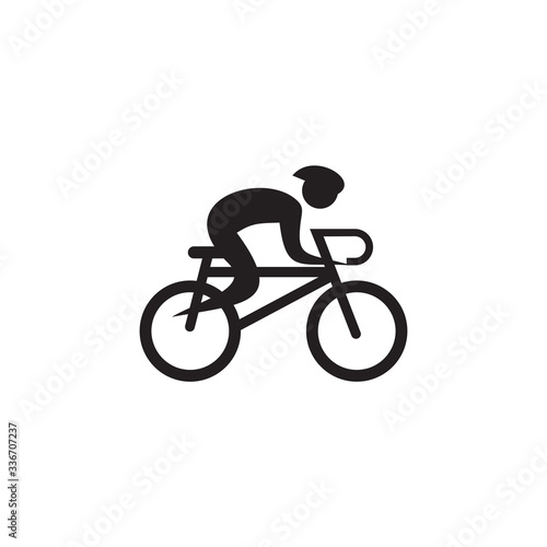 Bicycle sport icon logo design vector template