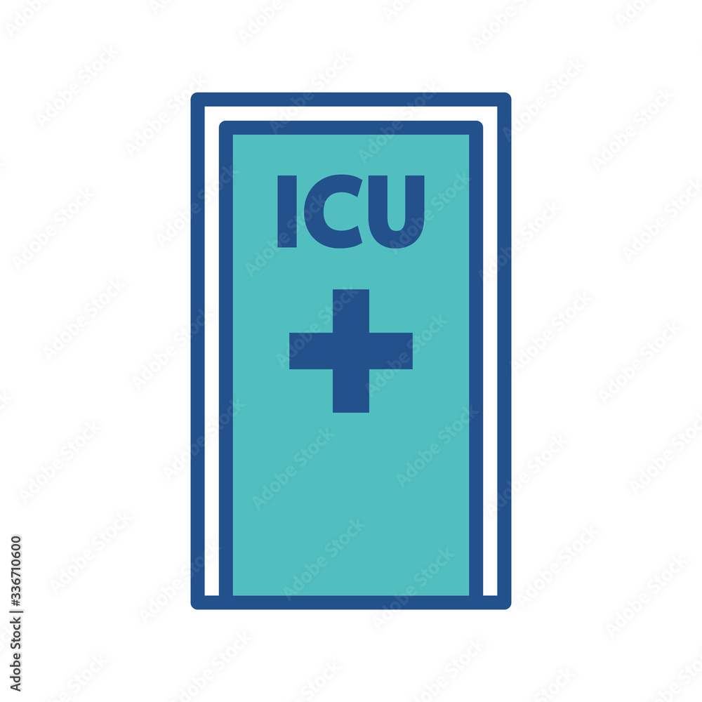 ICU room icon design, flat style trendy collection ICU room icon design, flat style trendy collection