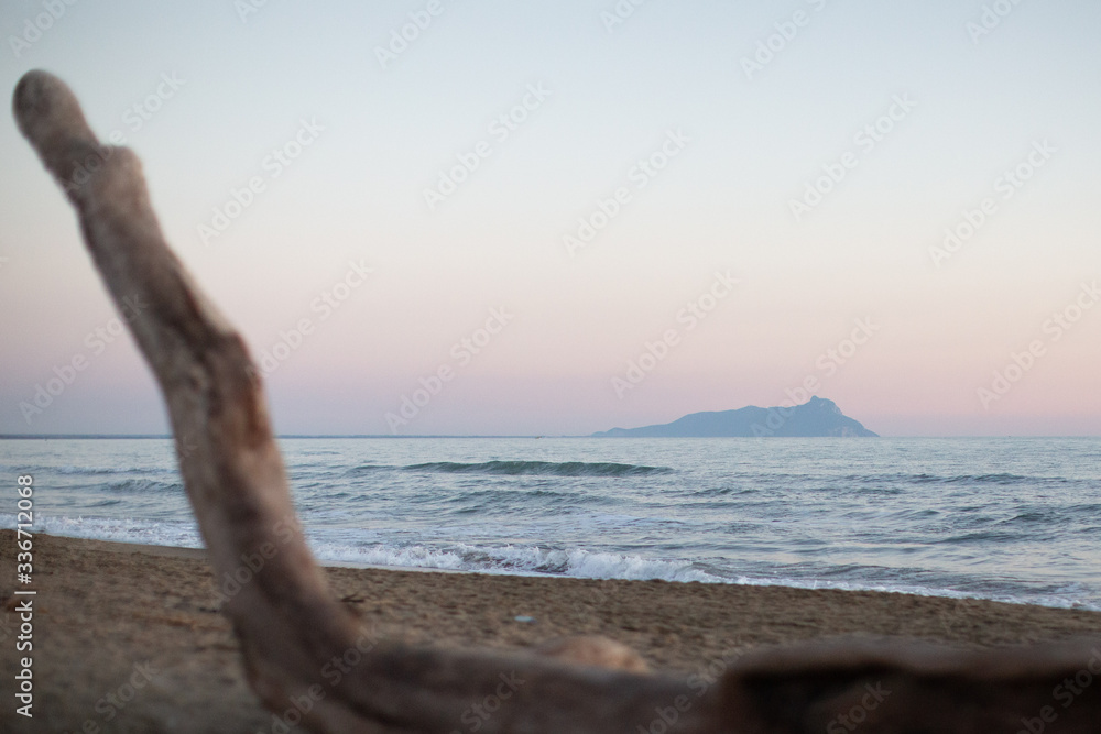 Tramonto sul promontorio del Circeo, Latina, Italia Tramonto sul promontorio del Circeo, Latina, Italia