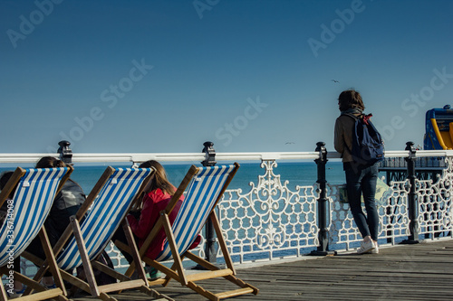Brighton in the South of England with clear skies
