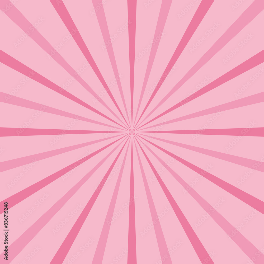 Pink burst background with line design. Vector illustration. Eps10 