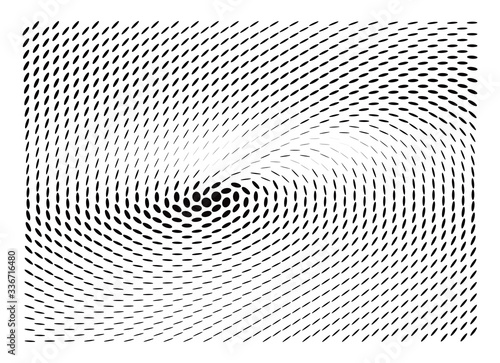 Abstract background of black dots. Vector illustration.