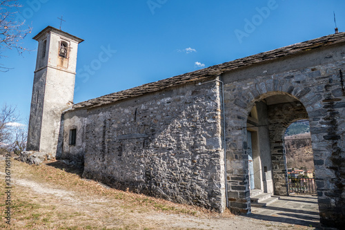 Old medieval church in Castelveccana