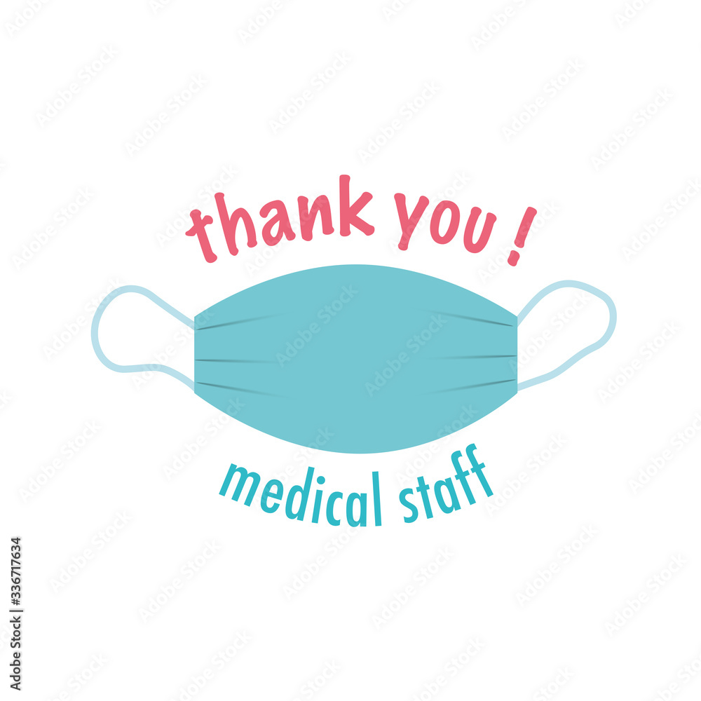 thank you-mask Stock Vector | Adobe Stock
