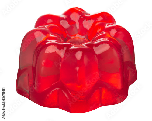 Red jelly molded, paths photo