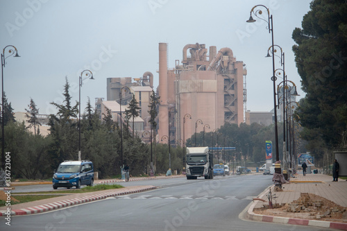Cement plant in Morocco.  photo