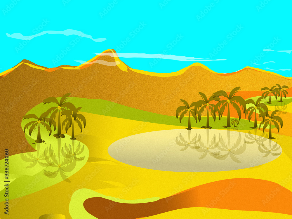 oasis in the desert