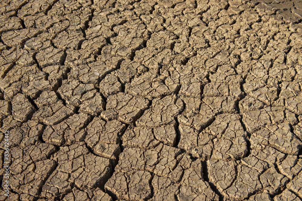 Brown Cracked ground,Cray Soil,Mud Crack.Cracks on the surface of the earth are altered by the shrinkage of mud due to drought conditions of the terrain. Brown Cracked ground,Cray Soil,Mud Crack.Cracks on the surface of the earth are altered by the shrinkage of mud due to drought conditions of the terrain.