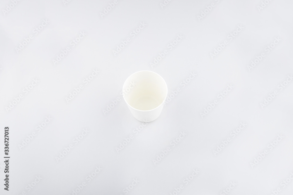 White cup in white White cup in white