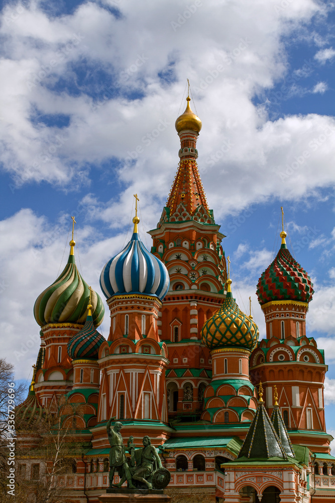 View of the St  Basil's Cathedral  in Moscow.  Red Square . Moscow. Russia.