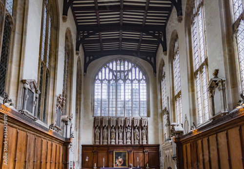 Oxford in England in early Spring with clouds during the day