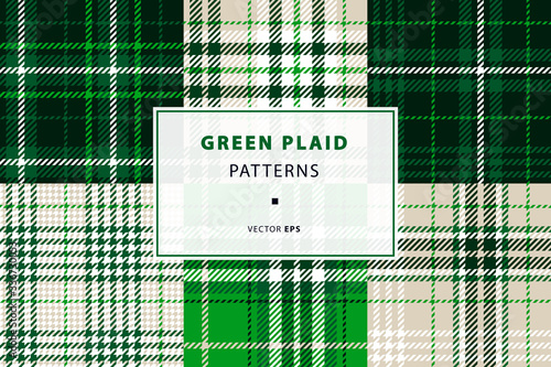Emerald green plaid set