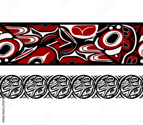 abstract background native north american set