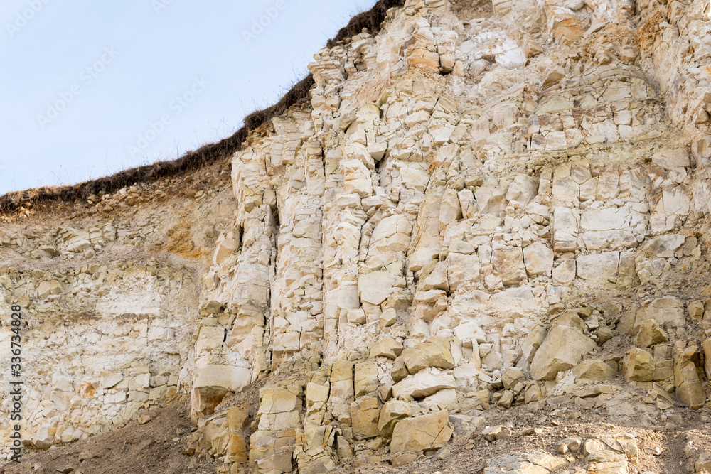 outcrop of limestone