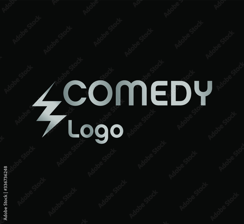 Obraz premium illustration - logo on the theme of performances, stand-up etc.