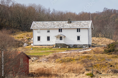 New restored old farmhouse in Brønnøy municipality, Nordland county