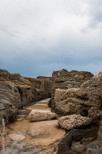 Paesaggio  rocce  mare  Marina di Tricase  Puglia  Italia