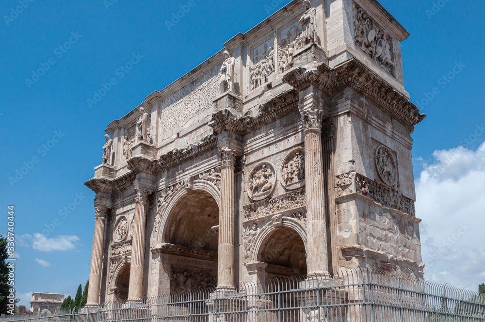 The Arch of Constantine near the Colosseum in Rome The Arch of Constantine near the Colosseum in Rome