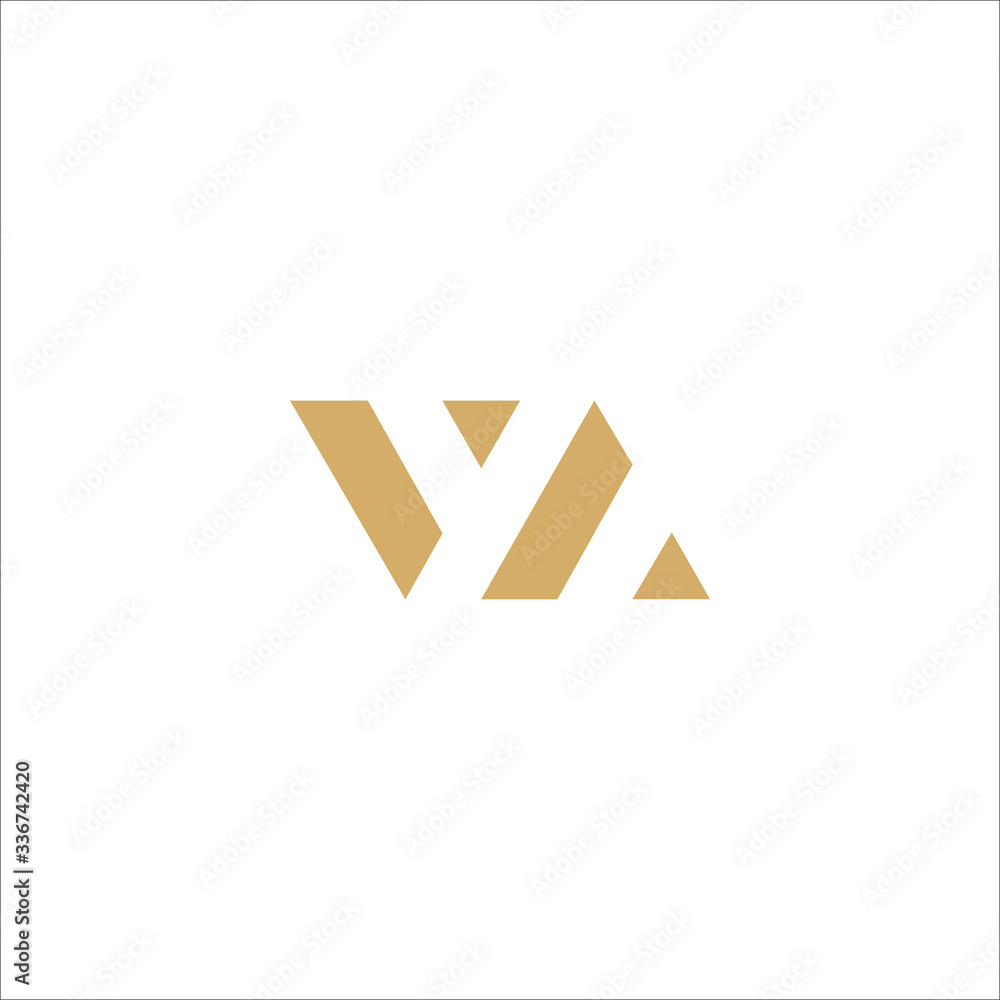 Initial letter va logo or av logo vector design template Stock Vector ...