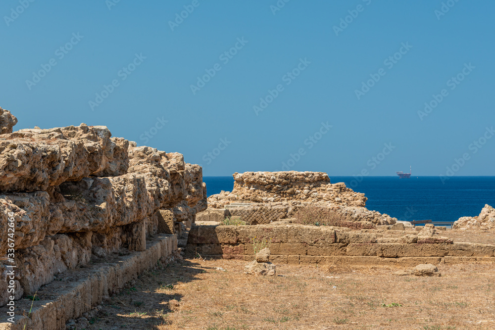 Remains at the archiological ste at capo colonna, Crotone Italia