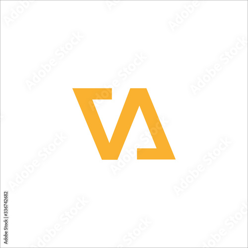 Initial letter va logo or av logo vector design template