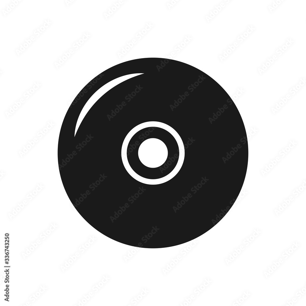 CD icon in trendy flat style CD icon in trendy flat style