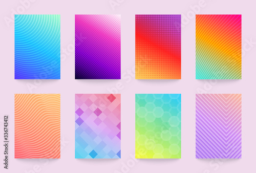 Minimal vector abstract cover notebook design. Planner and diary bright and pastel cover for print. Abstract design for copybook brochures and school books. Notebook, brochure, magazine template