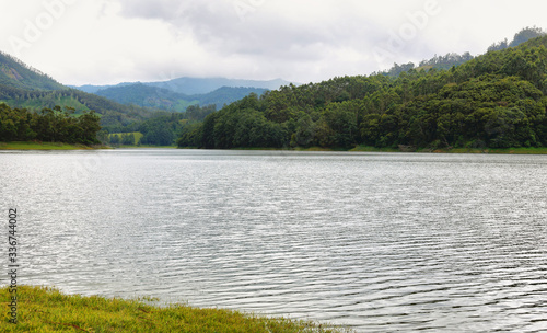 View of Mattupetty Dam, Munnar, Kerala, India photo